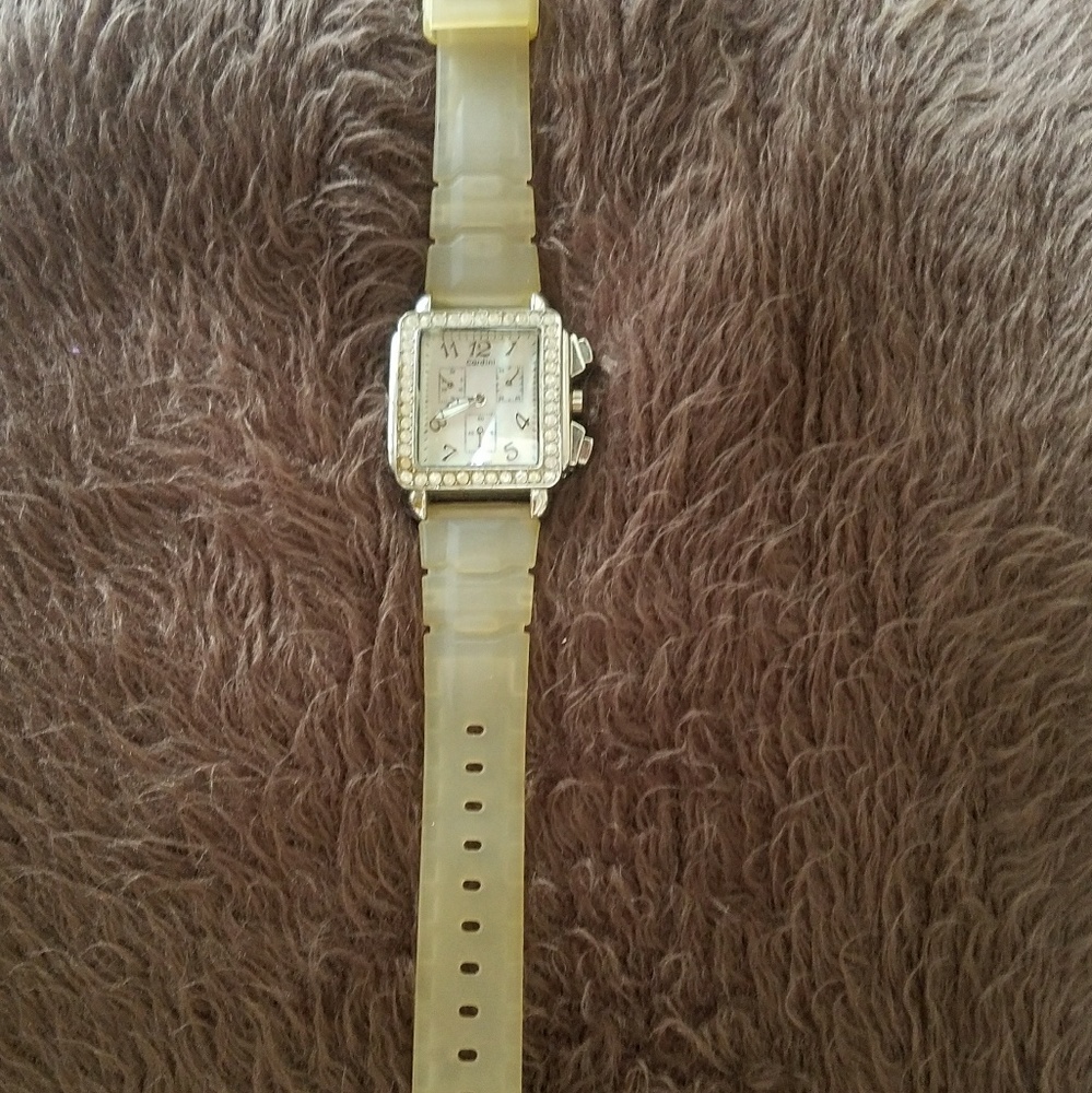 Jelly watch with Mother of Pearl face and crystal